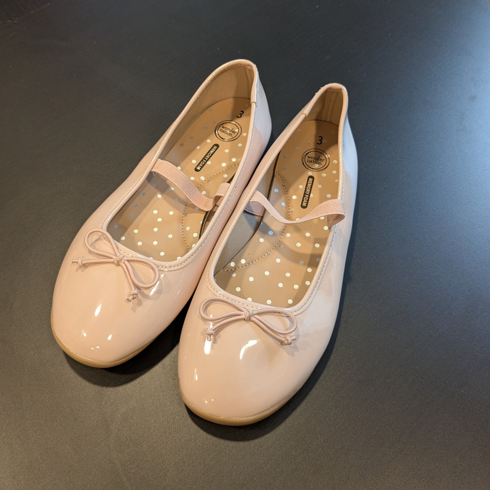 Wonder Nation Pink Kids Dress Shoes